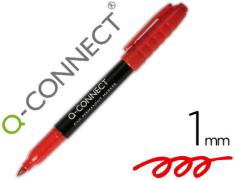 MARKER Q-CONNECT FIBER PERMANENT 1,0mm VERMELHO