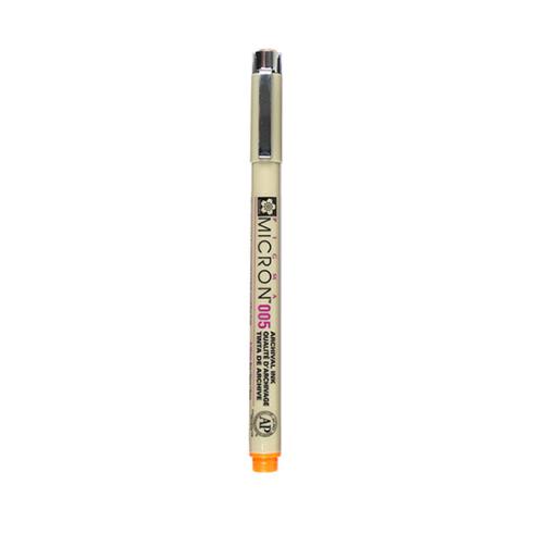Rotulador Sakura Pigma Micron Naranja 0,45mm