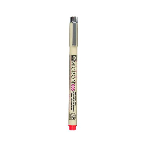 Rotulador Sakura Pigma Micron Rojo 0,20mm