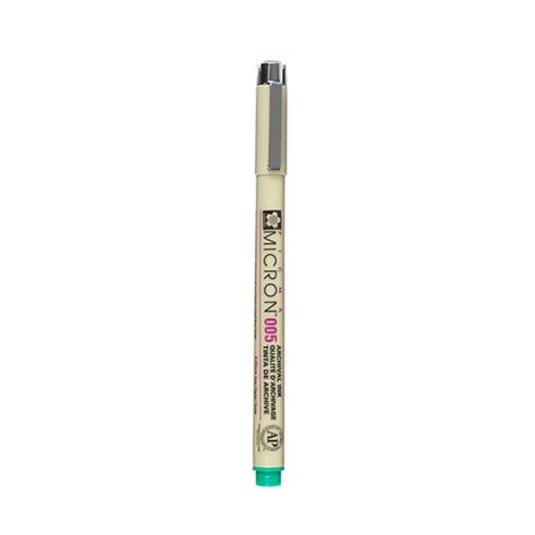 Rotulador Sakura Pigma Micron Verde 0,20mm