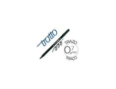 MARCADOR TRATTO ESCRITÓRIO FIBRA PONTO TRACE 0.7mm PRETO