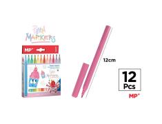 Marcadores Clássicos de Cor Pastel 12u MP