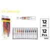 Conjunto de 12 tubos de tinta a óleo Artix