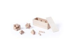 Conjunto de 3 Jogos de Habilidade de Madeira