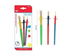 Conjunto de 3 Pincéis Escolares