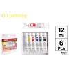 Conjunto de 6 tubos de tinta a óleo Artix