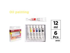 Conjunto de 6 tubos de tinta a óleo Artix