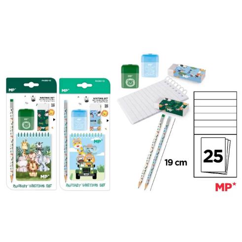 Conjunto de escrita para decoração de Safari MP