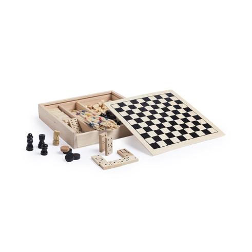 Conjunto de Jogos de Madeira