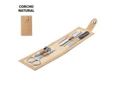 Conjunto de Manicure em Cortiça natural
