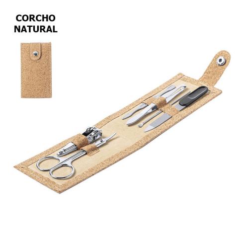 Conjunto de Manicure em Cortiça natural