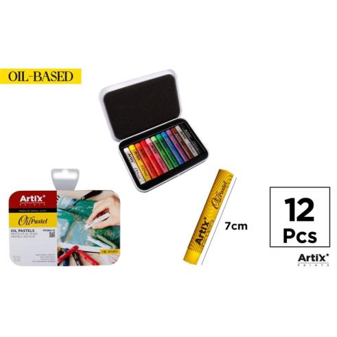 Conjunto de Tinta Pastel a óleo 12 Cores