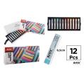 Conjunto de Tintas Pastel Redondas 12 Cores
