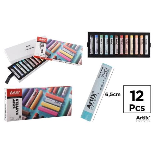 Conjunto de Tintas Pastel Redondas 12 Cores