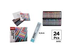 Conjunto de Tintas Pastel Redondas 24 Cores
