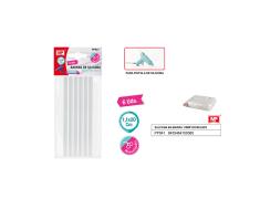 BARRA DE SILICONE 11MM * 20CM 6UDS