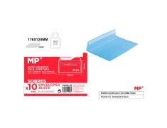 Envelopes Azul 176x120mm (comercial) - 10 Unidades