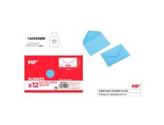 Envelopes de Casamento Azul 140x90 mm - 12 unidades