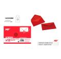 Envelopes de Casamento Vermelho 140x90 mm - 12 unidades