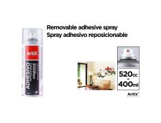 Spray Adesivo Reposicionável 400ml Artix