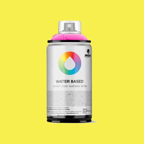 Spray de Pintura MTN Water Based Fluorescente Amarillo (300 ml)