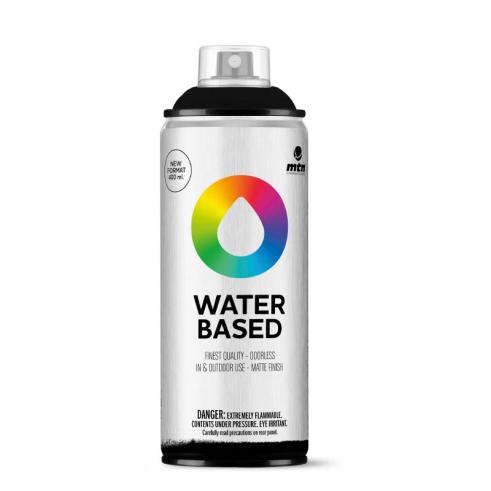 Spray de Pintura MTN Water Based Negro (400 ml)