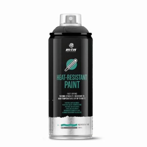 Spray MTN PRO Tinta Preta Resistente ao Calor