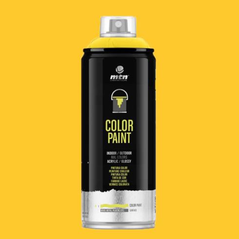 Spray MTN PRO RAL Acrílico R-1021 Amarillo Claro