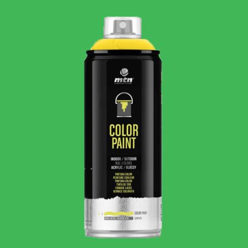 Spray MTN PRO RAL Acrílico R-6018 Verde Amarelado