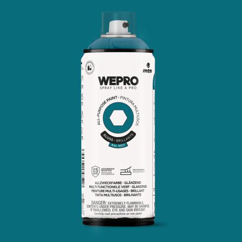 Spray MTN WEPRO Solvent Brillante AZUL ATLANTIS - RAL 5021