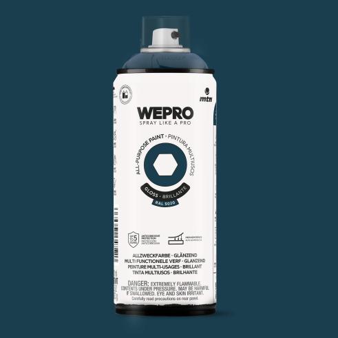 Spray MTN WEPRO Solvent Brillante AZUL MOANA - RAL 5020