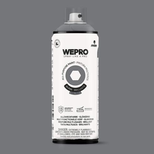 Spray MTN WEPRO Solvent Brillante GRIS BERLÍN - RAL 7031