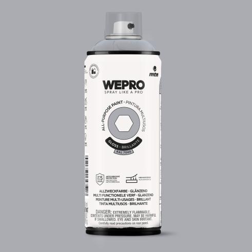 Spray MTN WEPRO Solvent Brillante GRIS FIORDO - RAL 7040
