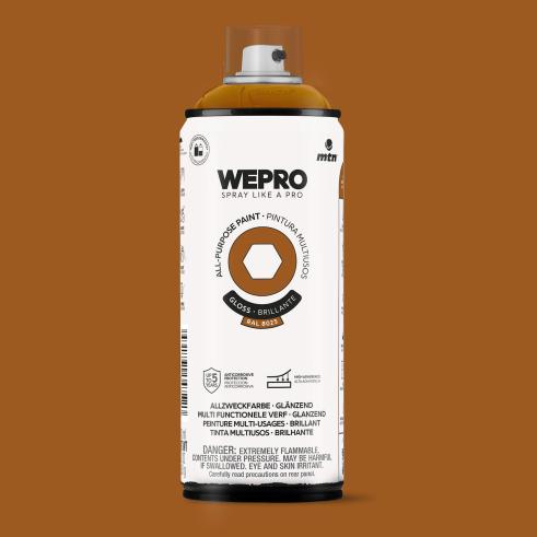 Spray MTN WEPRO Solvent Brillante MARRÓN CUERO - RAL 8023