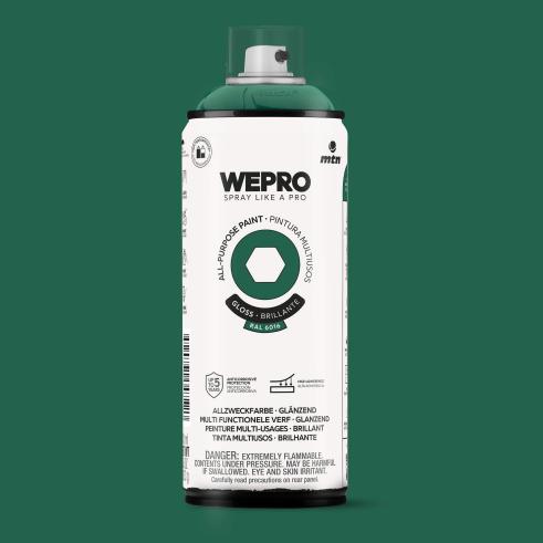 Spray MTN WEPRO Solvent Brillante VERDE SAUVAGE - RAL 6016