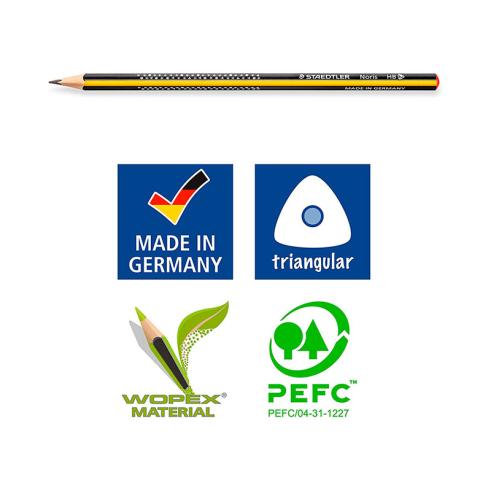 STAEDTLER LAPIZ DE GRAFITO TRIPLUS SLIM TRIANGULAR