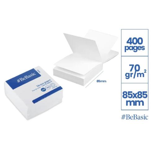 Bloco de notas 85 x 85 mm, 400 folhas, 70 g