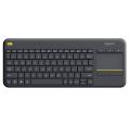 Teclado sem fio Logitech K400 Plus com touchpad para PC/TV