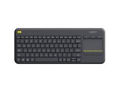 Teclado sem fio Logitech K400 Plus com touchpad para PC/TV