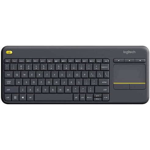 Teclado sem fio Logitech K400 Plus com touchpad para PC/TV