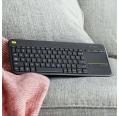 Teclado sem fio Logitech K400 Plus com touchpad para PC/TV