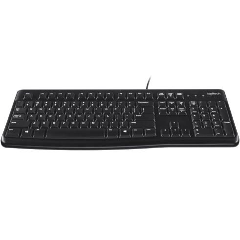 Teclado USB Logitech K120 com Cabo de 1,50 m Preto