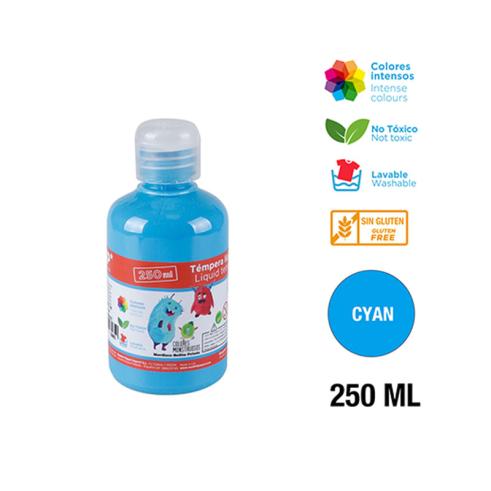 TEMPERA 250ML CIAN MP