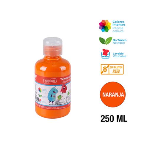 TEMPERA 250ML LARANJA MP