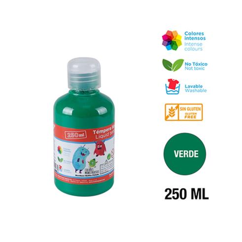 TEMPERA 250ML VERDE MP