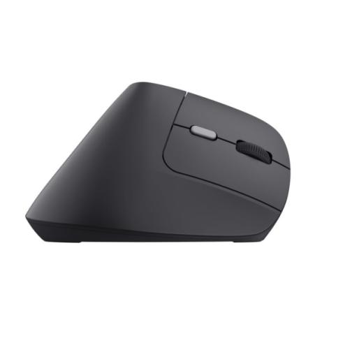Rato sem fios USB ergonómico Trust com indicadores LED - 6 botões - Preto